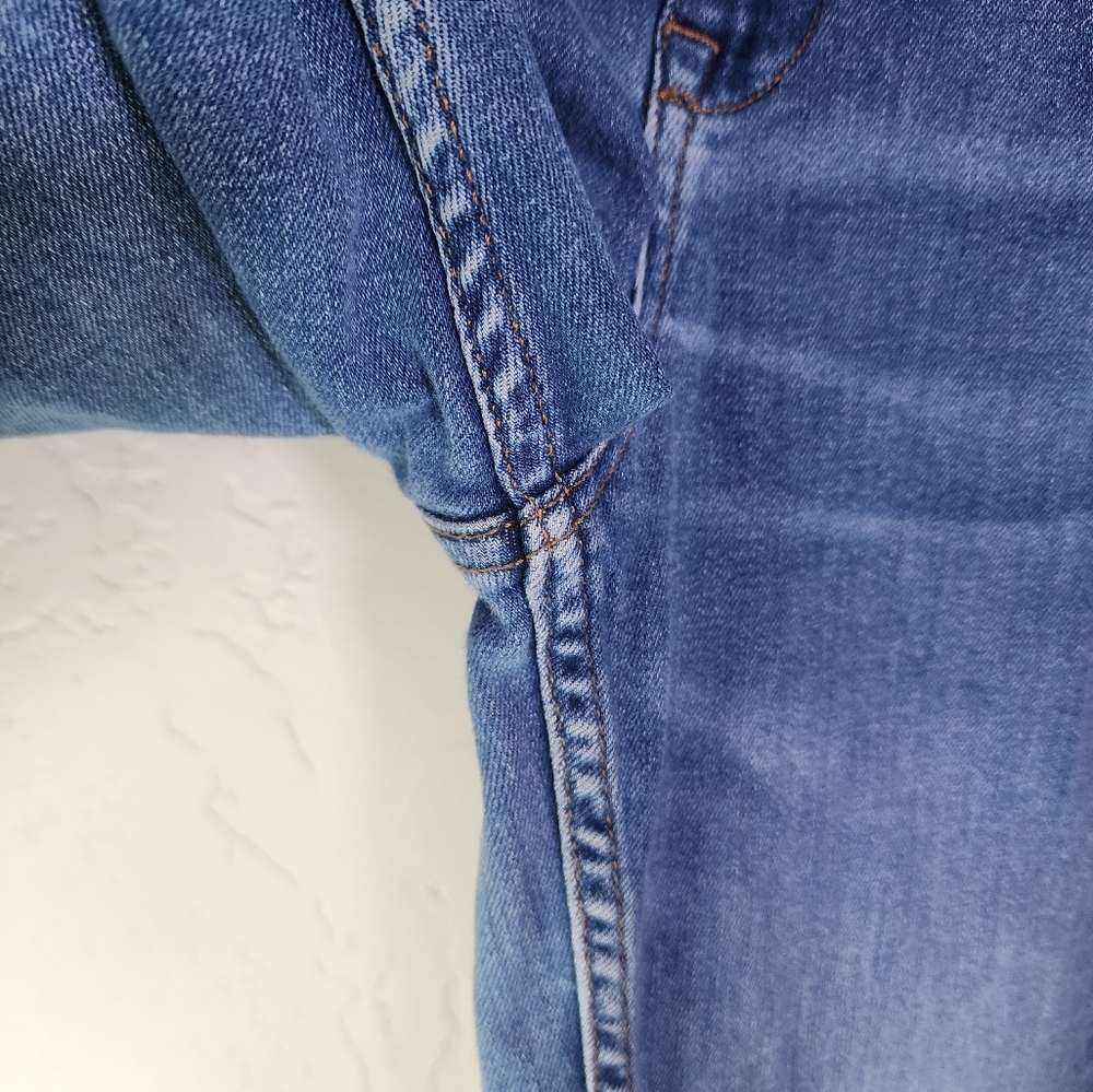 ZARA Hi-Rise Front Side Slit Ankle Cropped Jeans Size 6 - Picture 6 of 10